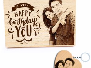 Combo Gift of Personalized Engraved Wooden Photo P...