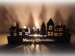 Christmas Decorations DIY Merry Xmas Tower Shadow ...