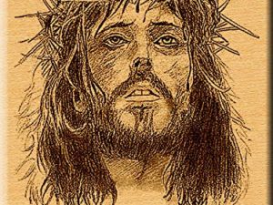 Jesus Christ Engraved Photo on Wood For Christmas ...