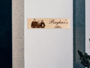Personalized Wooden Engraved Name Plate or Door Si...