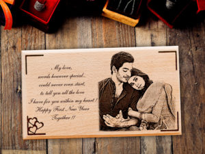 Happy New Year Gift Ideas Engraved Photo Plaque Gi...