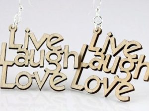 Personalized Name or Text Wooden Keyring (Thicknes...
