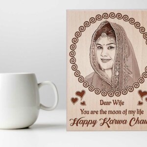 Personalized Engraved Wooden Photo Frame Karwachau...