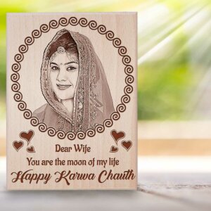 Personalized Engraved Wooden Photo Frame Karwachau...