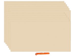 Pine MDF Boards for Art and Craft  (Set of 12, Siz...
