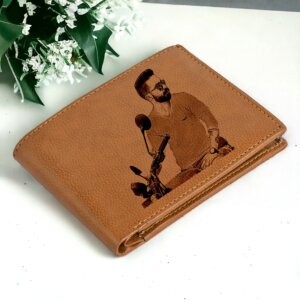 Personalized Vegan Leather Photo Wallet For Men (C...