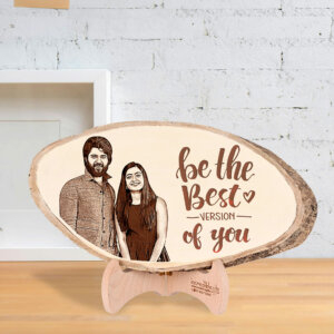 Personalized Engraved Natural Wood Photo Plank For...
