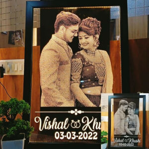 Customized Acrylic LED Photo Frame with Message