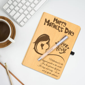 Personalized Handcrafted Gift For Mom Wooden Diary...