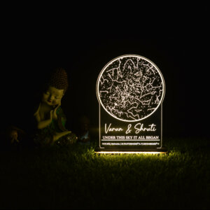 Personalized Night Sky Star Map LED Lamp For Coupl...