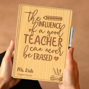 Personalized Handmade Wooden Diary & Wood Pen...