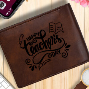 Personalized Brown Men’s Wallet Gift For Tea...