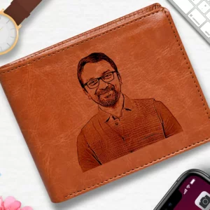 Tan Men’s Wallet Custom Gift for Your Collea...