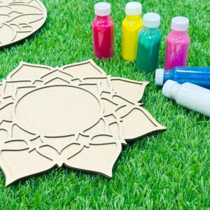 Lotus Design Reusable Stencil for floor with 6 ran...