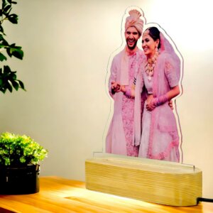 Personalized Elegance LED Photo Frame With Light S...