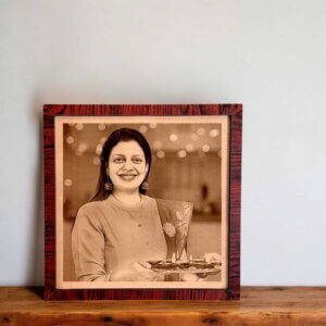 Custom Engraved Photo Frame Painting For Mother-in...